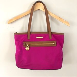 Michael Kors Fuchsia Nylon Tote Bag- EUC!!